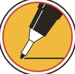 Märkpenna SHARPIE Twin Tip svart 12/fp