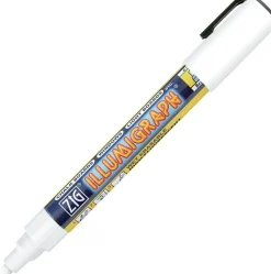 Märkpenna ZIG Illumigraph B 6mm vit