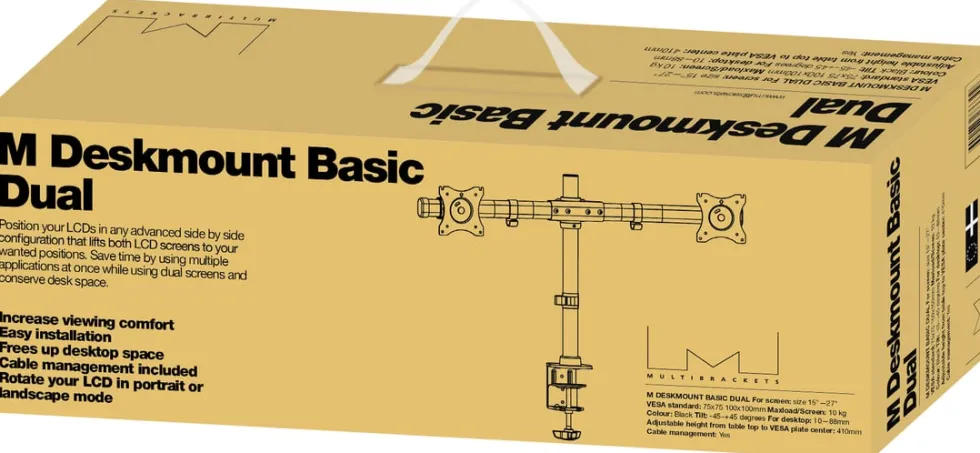 Multibrackets M Deskmount Basic Dual - Monteringssats (montering