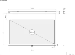 Multibrackets M Manual Self-lock Projection Screen Deluxe