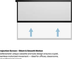 Multibrackets M Motorized Projection Screen Black Edition