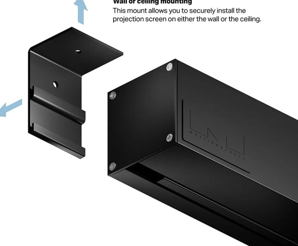 Multibrackets M Motorized Projection Screen Black Edition