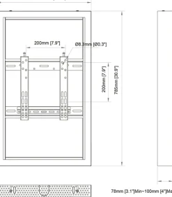 Multibrackets M Pro Series - Hölje - låg profil - för digital