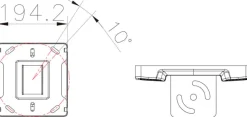 Multibrackets M Pro Series - Monteringskomponent (takplatta, 2