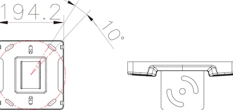 Multibrackets M Pro Series - Monteringskomponent (takplatta, 2
