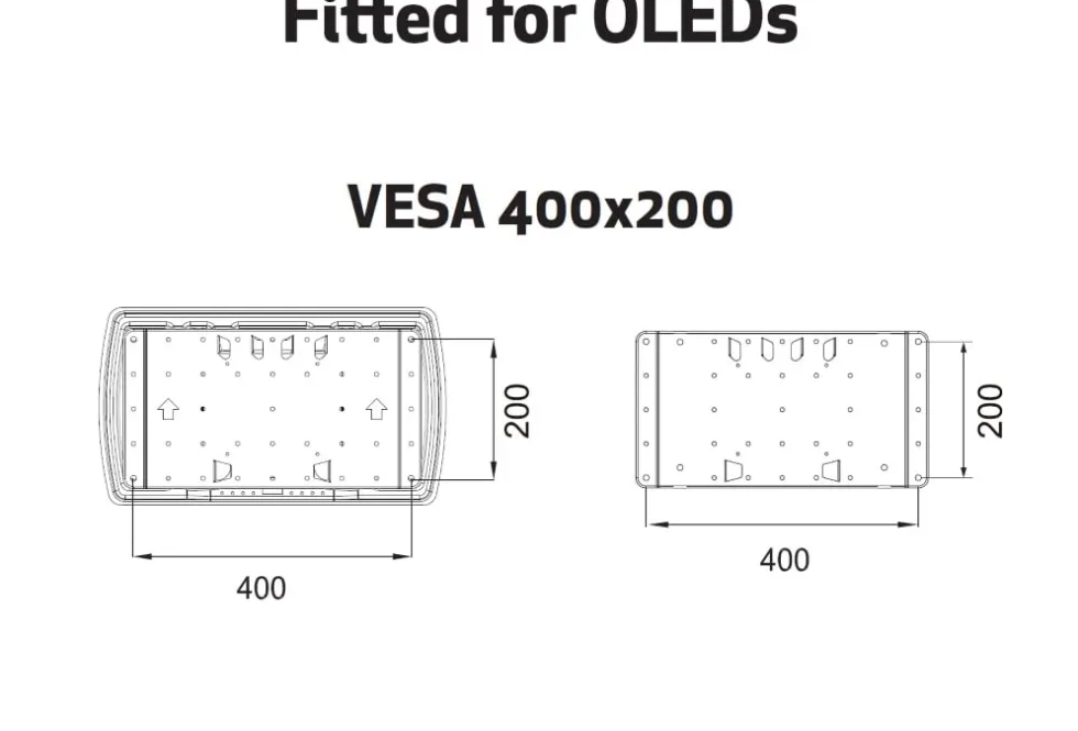 Multibrackets M VESA Super Slim Tilt & Turn HD - Monteringssats