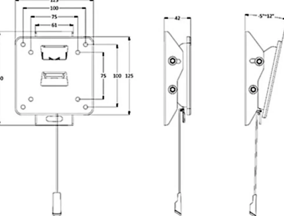 Multibrackets M VESA Wallmount Tilt - Monteringssats (väggfäste)