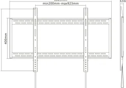 Multibrackets M Wallmount HD - Konsol - för LCD-display