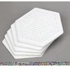 Nabbipärlplatta Sexhörning, 9cm, 5st