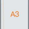 N:Affischram magnetisk A3 silver 2st