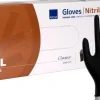 Nitrilhandske puderfri svart XL 100/fp
