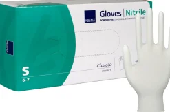 Nitrilhandske puderfri vit S 150/fp