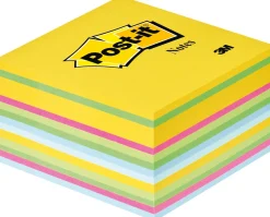 Notes POST-IT kub 76x76mm sort. färger