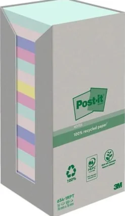 Notes POST-IT 100recy 76x76 sort.f 16/fp