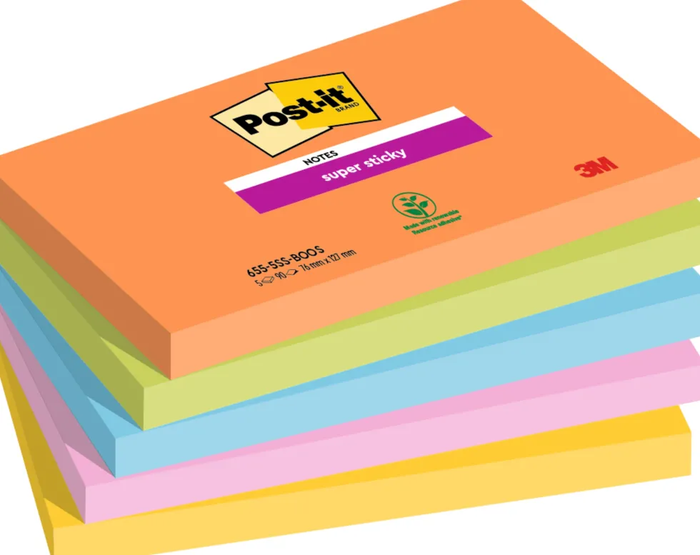 Notes POST-IT SS Boost 76x127 5/fp