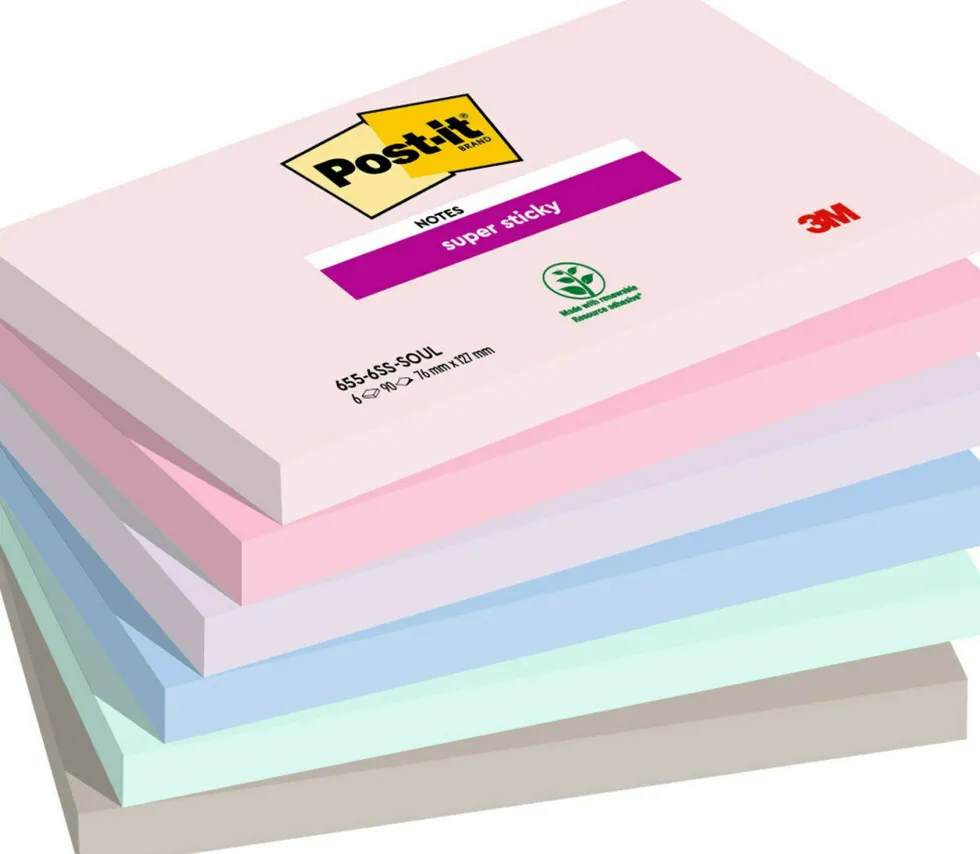 Notes POST-IT SS Soulful 76x127 6/fp