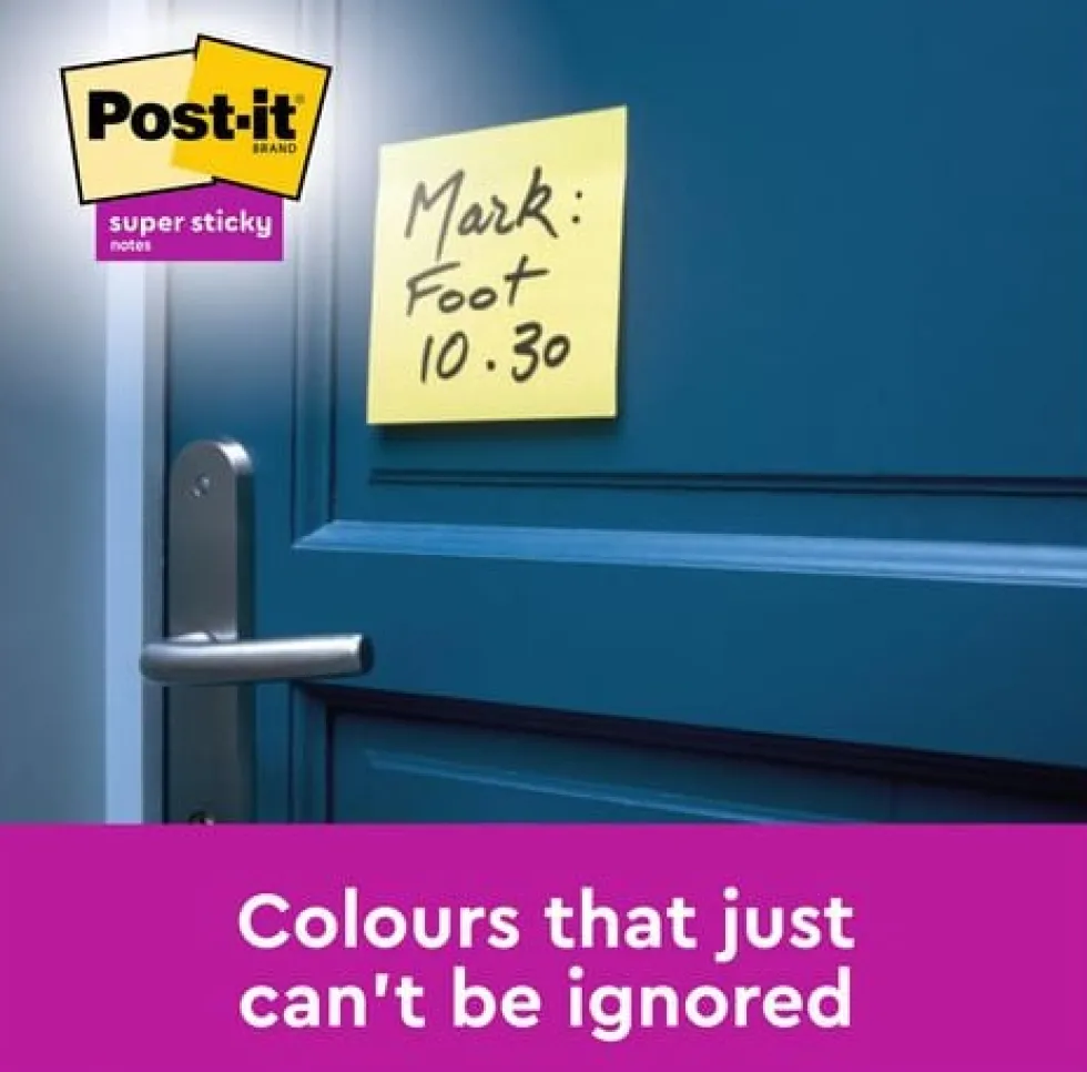 Notes POST-IT SS 76x76mm rec gul 18/fp