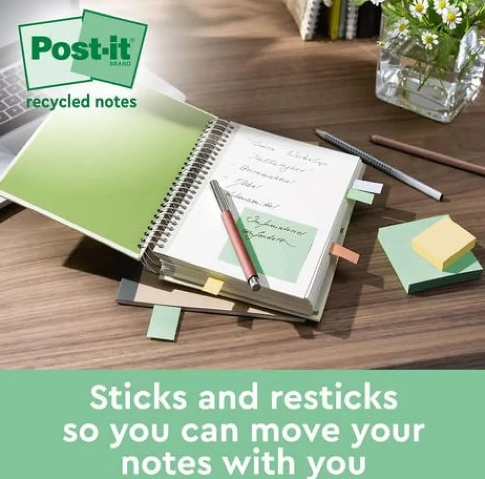 Notes POST-IT SS 76x76mm re sort.f 4/fp