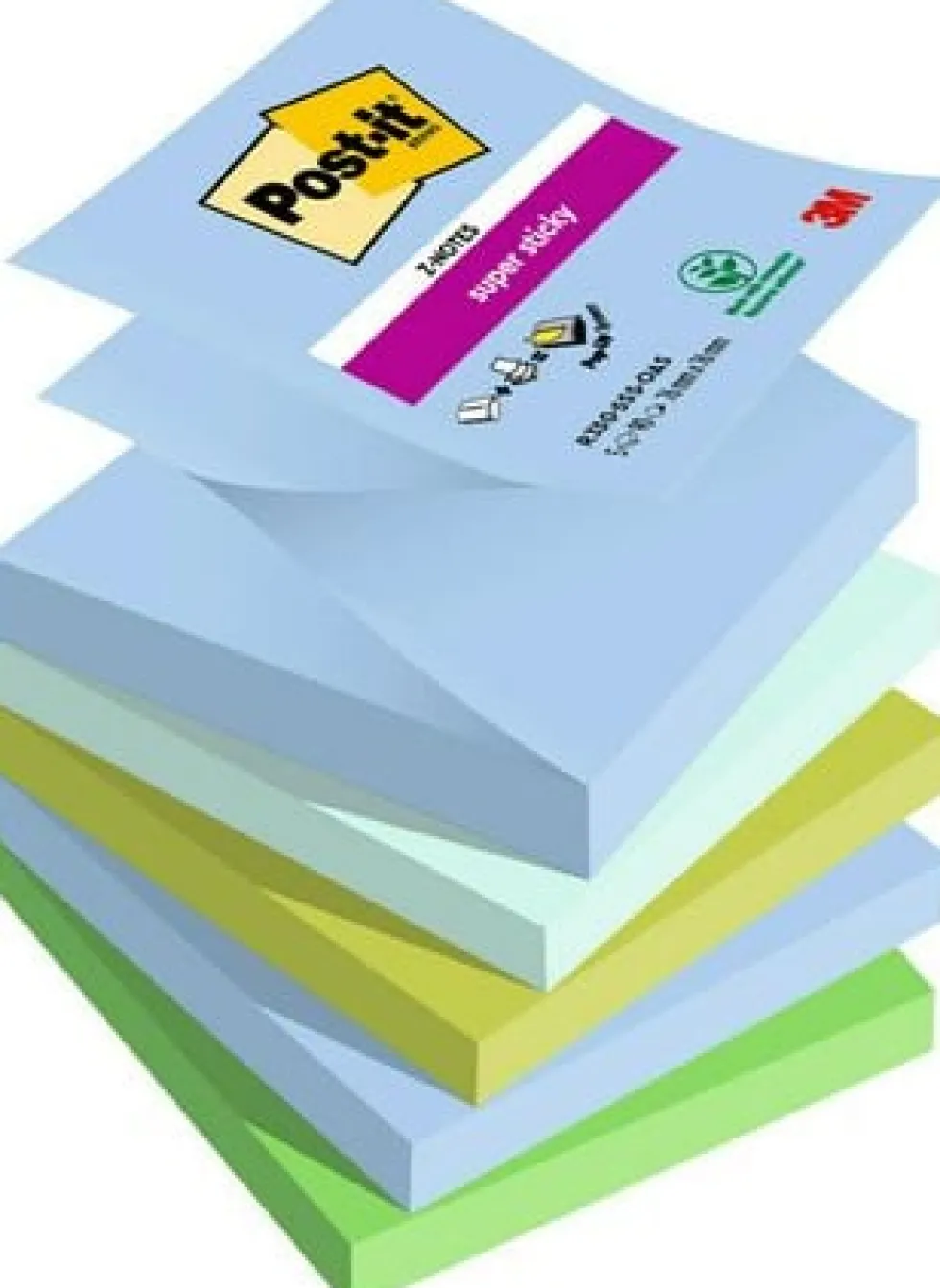 Notes POST-IT SS Z-bl Oasis 76x76 5/fp