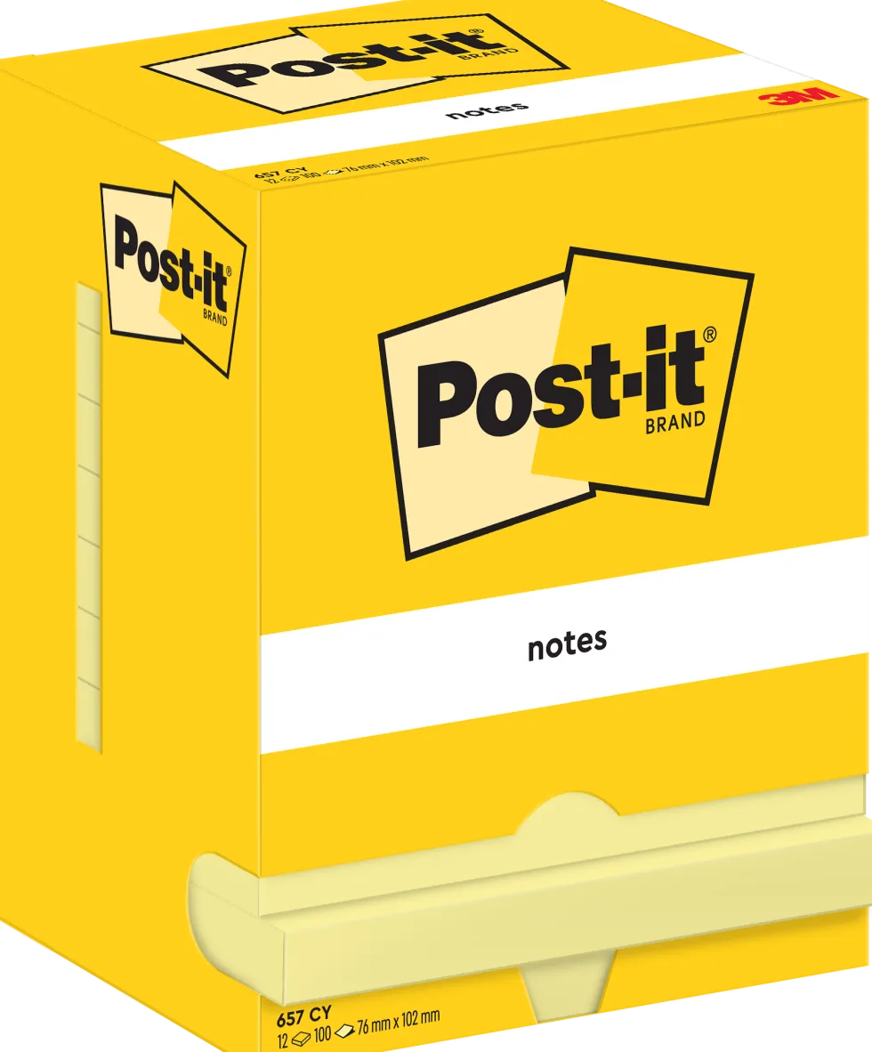 Notes POST-IT 76x102mm gul
