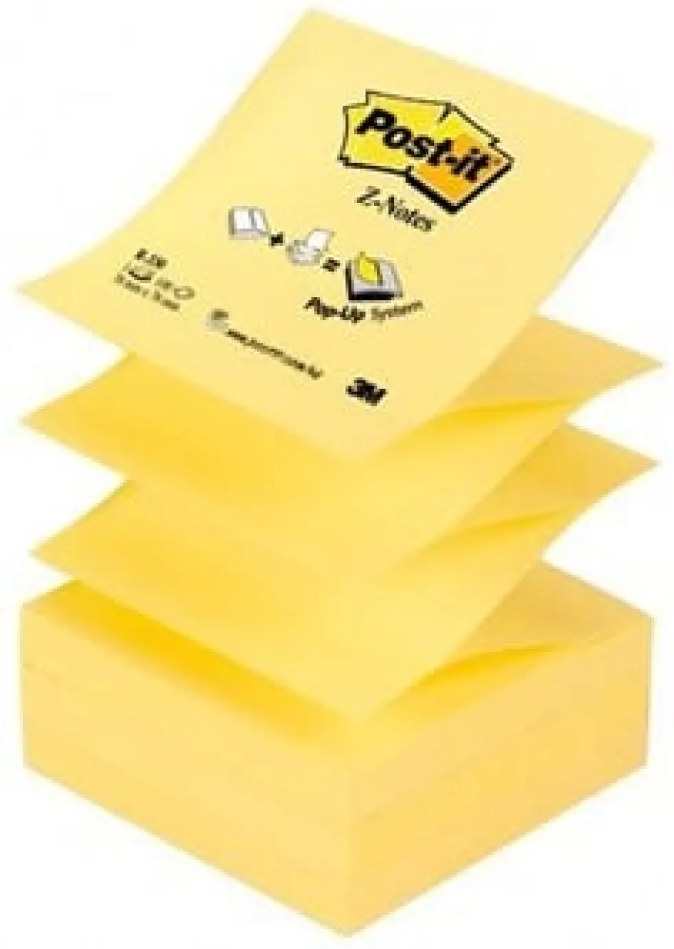 Notes POST-IT Z-block 76x76mm gul