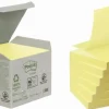 Notes POST-IT Z-block 76x76mm gul 6/fp