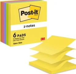 Notes POST-IT Z-block 76x76mm rainbow