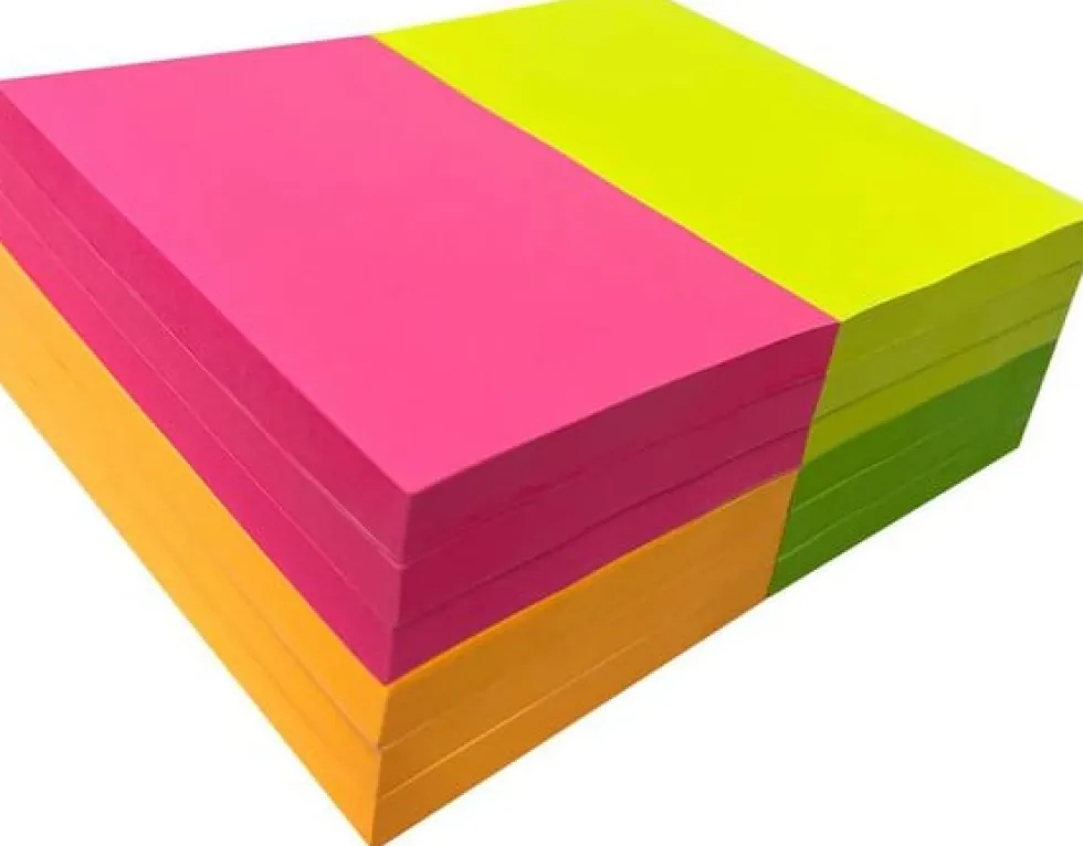 Notes 76x127mm sort. färger