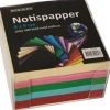 Notisbox 90x90mm, 500ark sorterade färger