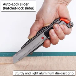 NT Cutter® Brytkniv L-500GRP Metall 18mm