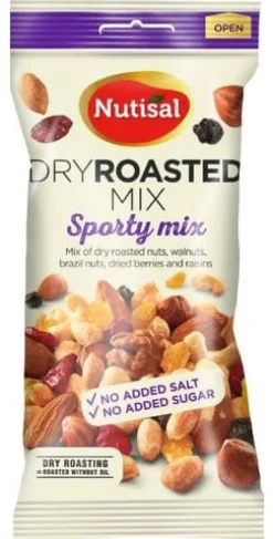 Nötter Sporty mix med bär, osaltade, 60g