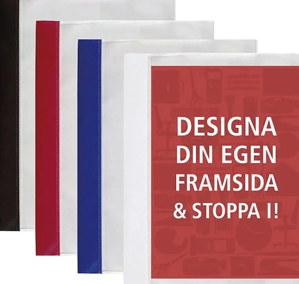 Offertmapp A4 Blå, med ficka, 25st