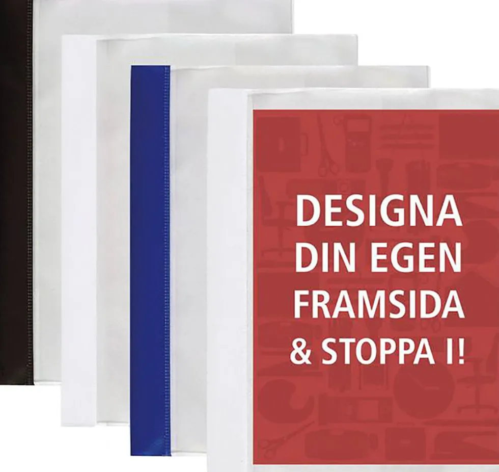 Offertmapp A4 Blå, med ficka, 25st