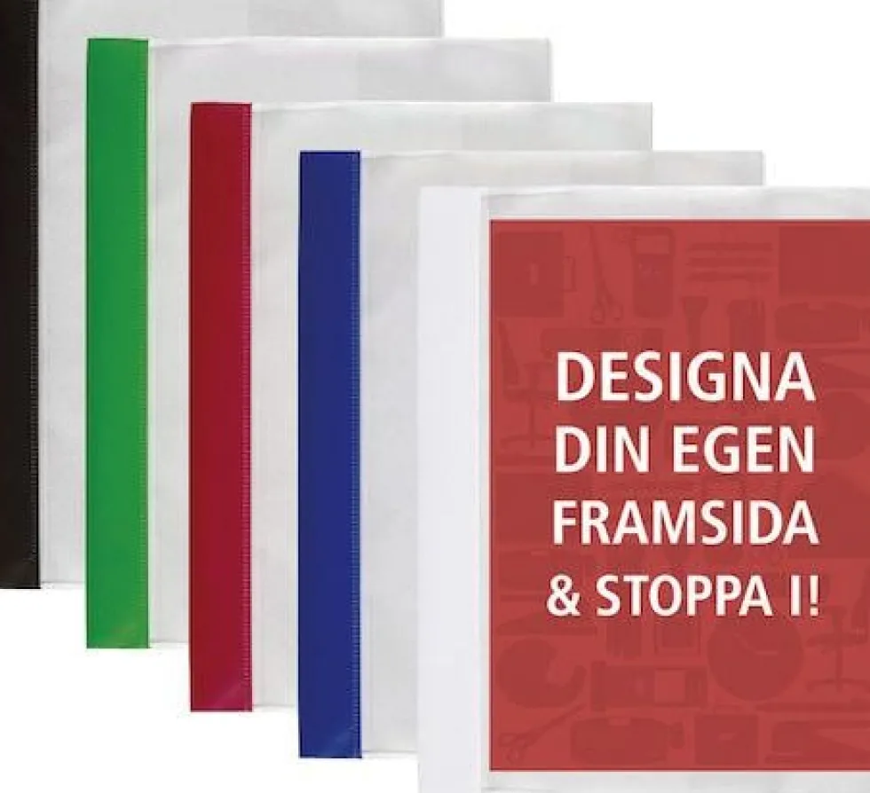 Offertmapp A4 Blå, med ficka, 25st
