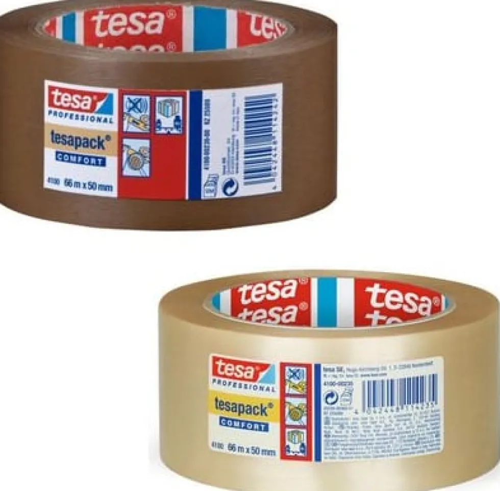 Packtejp TESA 4100 PVC 50mmx66m klar 6/f