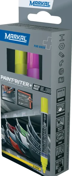 Paint-Riter+ Water Erase Sl130 (2) Fluo Rose/Yellow