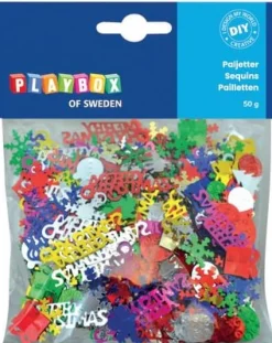 Paljetter Julmotiv 50g
