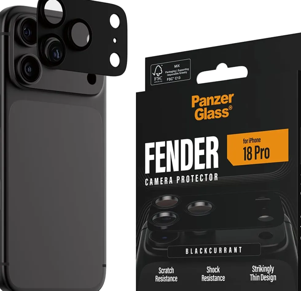 PANZERGLASS Fender Camera Protector Black Currant iPhone 202