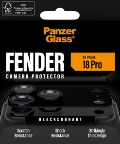 PANZERGLASS Fender Camera Protector Black Currant iPhone 202
