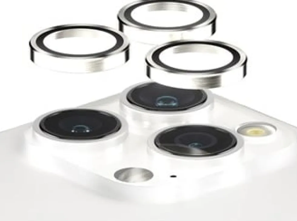 PanzerGlass Hoops Camera iPhone 15 Pro 15 Pro Max White Meta
