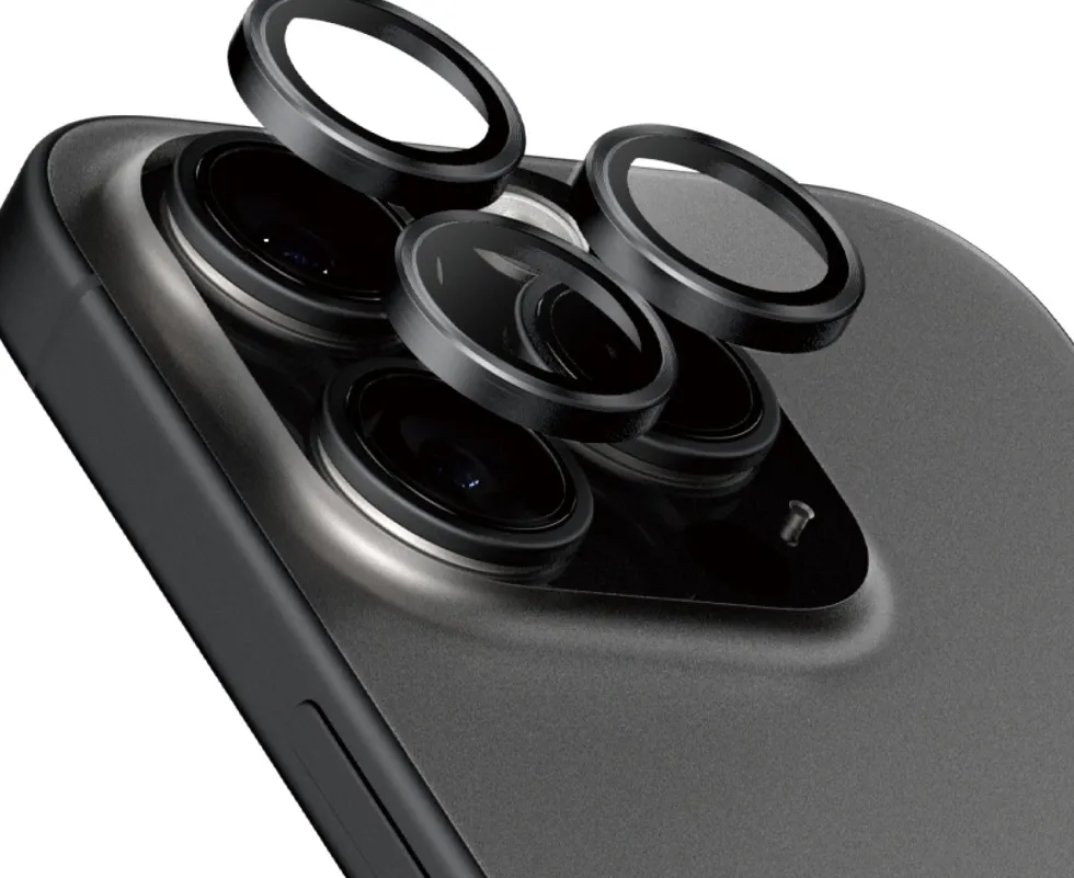 PanzerGlass Hoops Camera iPhone 15 Pro 15 Pro Max Black Tita