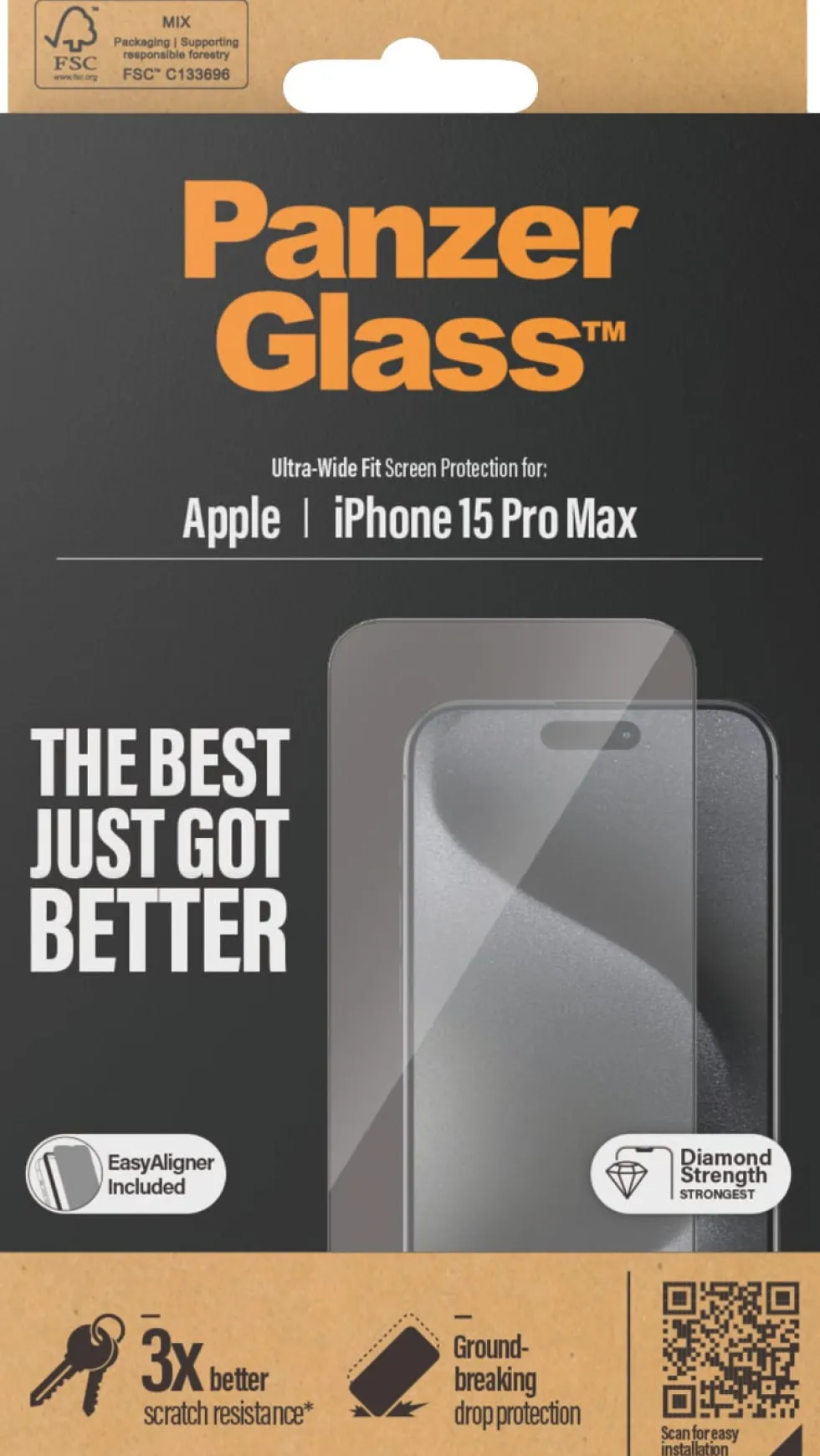 PanzerGlass iPhone 15 Pro Max UWF wA