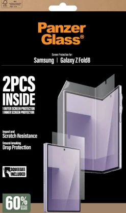 PanzerGlass Samsung New Fold 8 wide Glass f. subscreen+TPU f