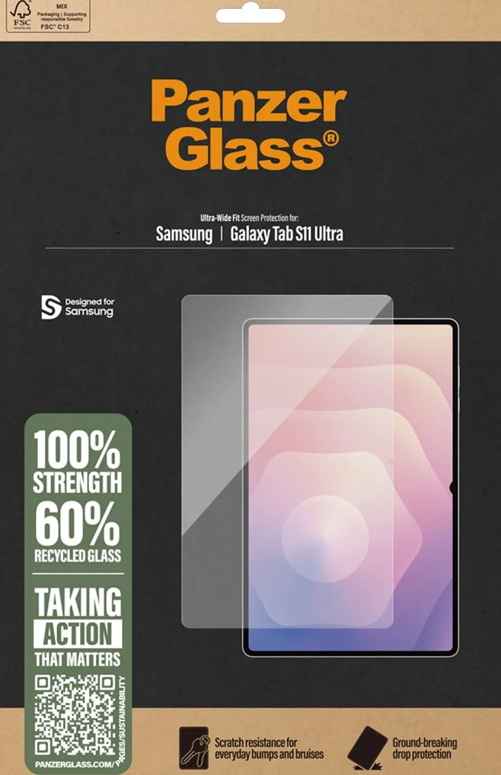 PanzerGlass Screen Protector Samsung New Tab S 2025 Ultra UW