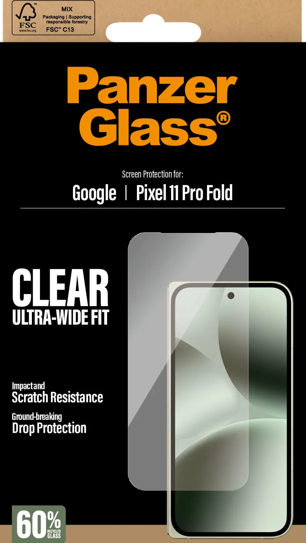 PanzerGlass Screen Protector Google Pixel 11 Pro Fold (sub-s