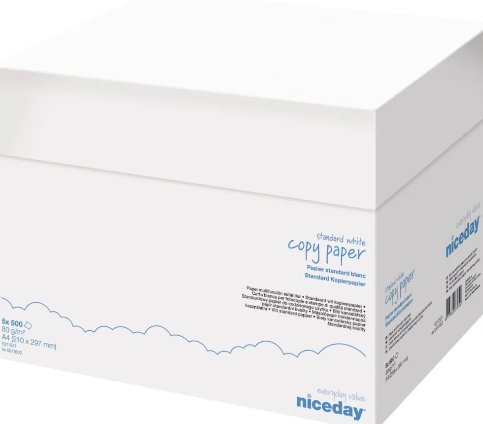 Papper 80g A4 Hålat 500/fp