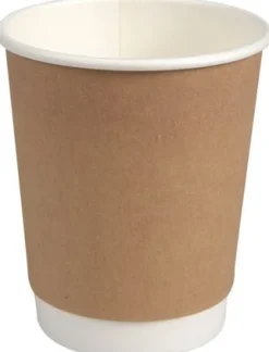 Pappersbägare double wall 24cl bru 25/fp