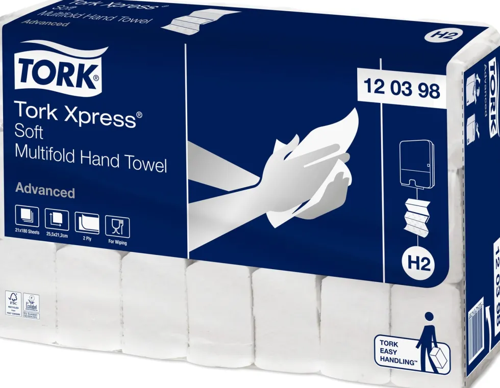 Pappershandduk H2 Xpress 3780/kt