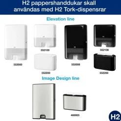 Pappershandduk TORK Advanced H2 Xpress 3780/FP