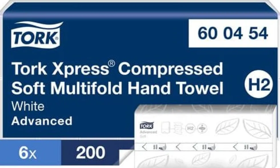 Pappershandduk TORK Adv H2 Xpress Komp. 1200/fp